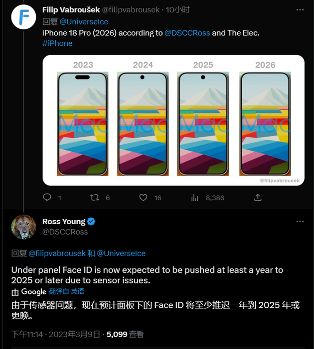 北镇苹果手机维修分享:屏下Face ID有什么优势？iPhone何时会有屏下Face ID？ 